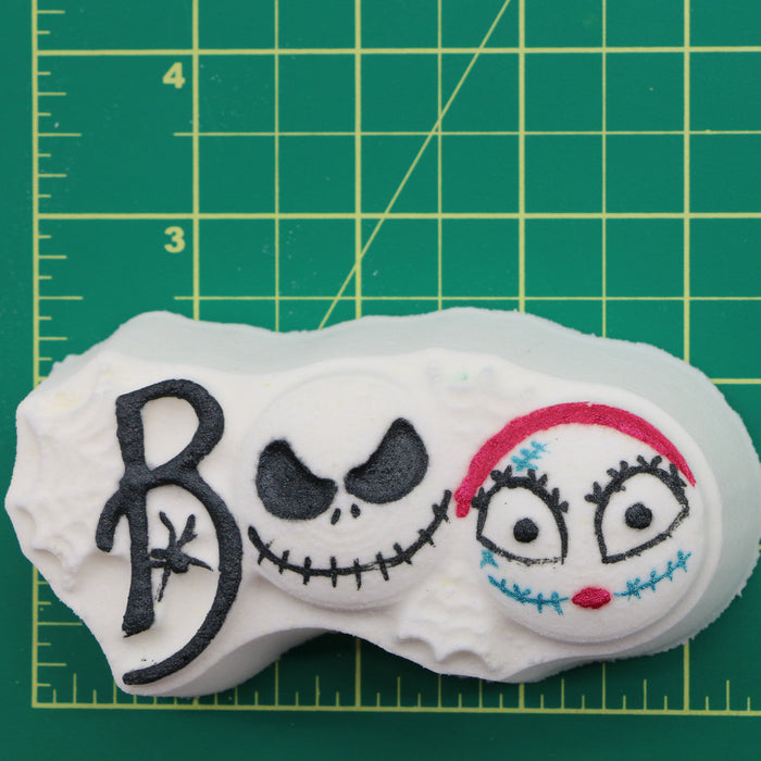 Halloween - BOO Skeleton & Stitched Faces